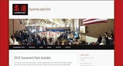 Desktop Screenshot of cupertinojudoclub.org
