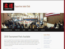 Tablet Screenshot of cupertinojudoclub.org